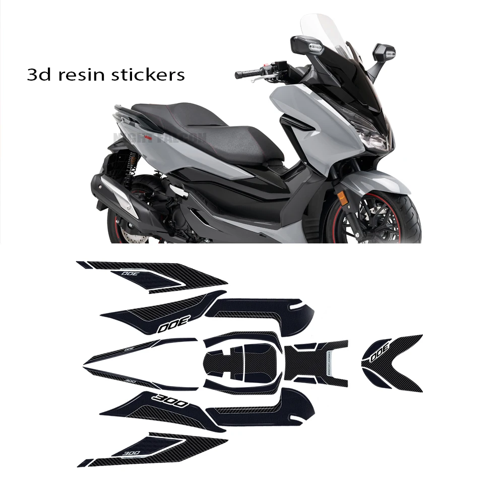 За Honda Forza 300, 2018-2020, Аксесоари Forza300, защита за мотоциклет, 3D набор от стикери от епоксидна смола