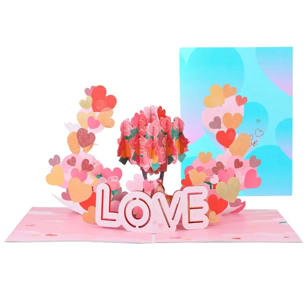 Честит Свети Валентин 3D Изскачащи картички за Свети Валентин 